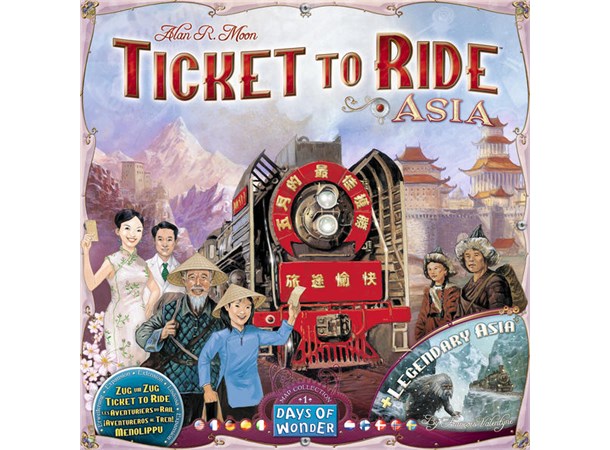 Ticket to Ride Map Coll 1 Asia Expansion Map Collection Volume 1