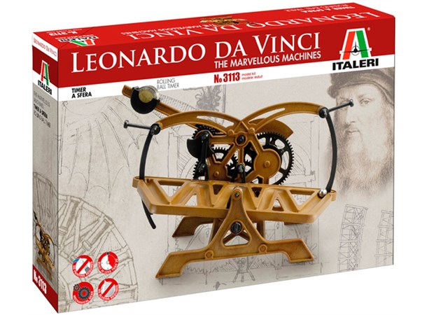 Leonardo Da Vinci Rolling Ball Timer Italeri Byggesett
