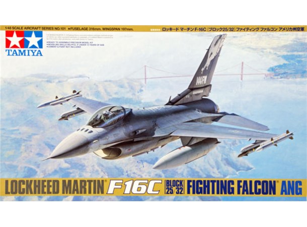 Lockheed F16C Block 25/32 Fighting Falco Tamiya 1:48 Byggesett