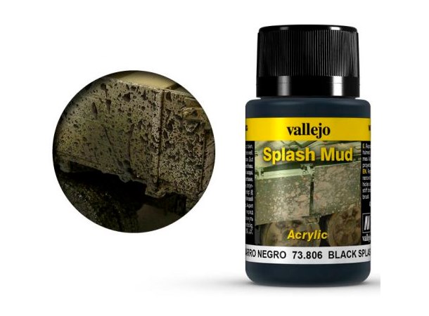 Vallejo Splash Mud Black - 40ml