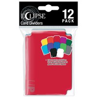 Plast Card Dividers Eclipse Multi x12 12 kort-delere til Deck Boxer og Cases