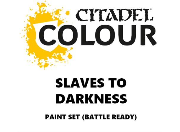 Slaves to Darkness Paint Set Battle Ready Paint Set for din hær