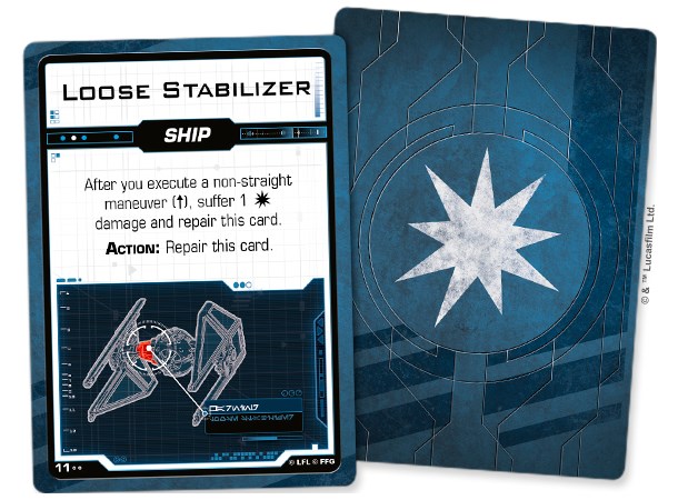 Star Wars X-Wing Galactic Empire Deck Damage Deck til X-Wing Second Edition
