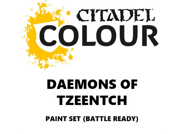 Daemons of Tzeentch Paint Set Battle Ready Paint Set for din hær
