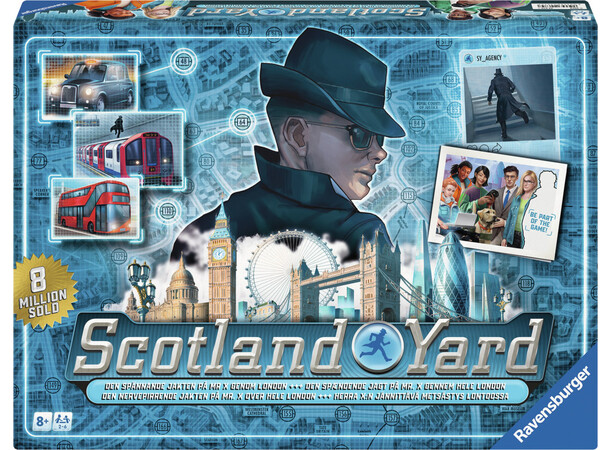 Scotland Yard Brettspill - 2024 Utgave Norske regler