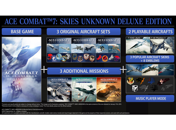Ace Combat 7 Skies Unknown Switch Deluxe Edition