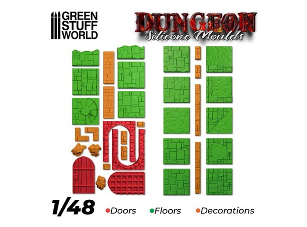 Dungeon Silicone Mould 1:48 Green Stuff World