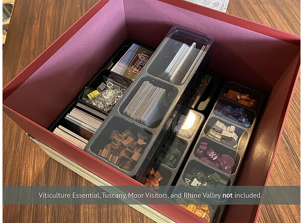 Viticulture Wine Crate Organizer Box Oppbevaringsboks for Viticulture
