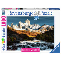 Fitz Roy Patagonia 1000 biter Puslespill Ravensburger Puzzle Beautiful Mountains