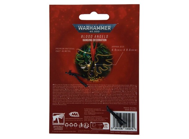 Blood Angels Hanging Decoration Warhammer 40K 