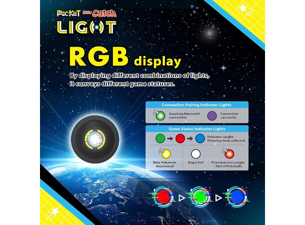 Brook Pocket Auto Catch Light White For Pokemon GO 