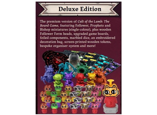 Cult of the Lamb Deluxe Edition Brettspill 