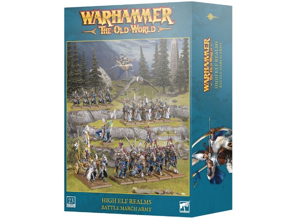 High Elf Realms Battle March Army Warhammer The Old World 