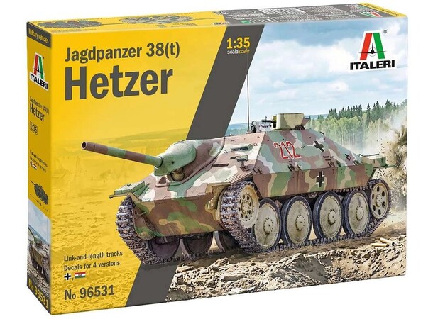 Jagdpanzer 38(t) Hetzer Italeri 1:35 Byggesett 