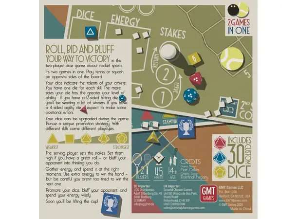 Racket Dice Brettspill 