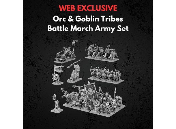 Orc & Goblin Tribes Battle March Army Warhammer The Old World 