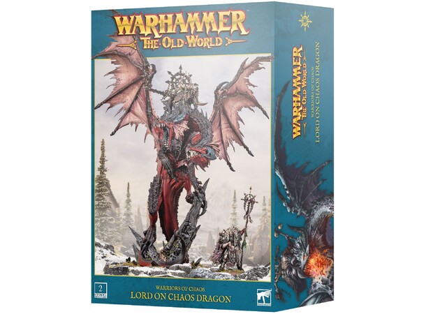 Warriors of Chaos Lord on Chaos Dragon Warhammer The Old World 