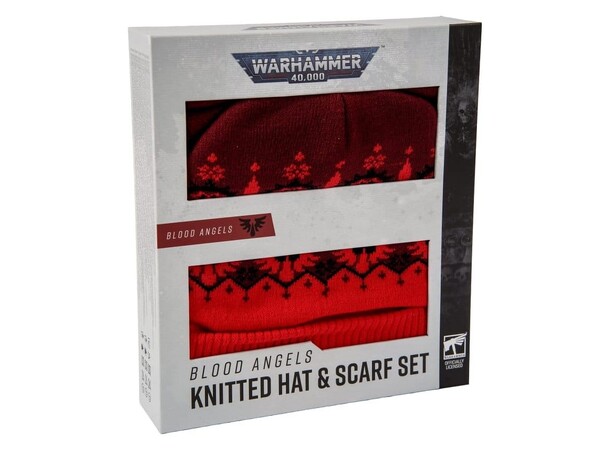 Blood Angels Knitted Hat & Scarf Warhammer 40K 