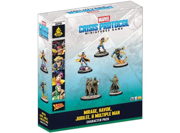 Marvel Crisis Protocol Mirage Havoc Jubilee & Multiple Man Character Pack 