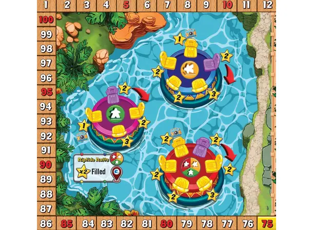 Meeple Vacation Water Park Brettspill 