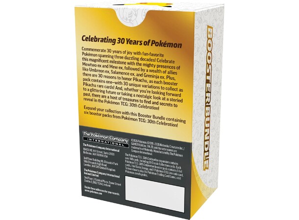 Pokemon 30th Celebration Booster Bundle 