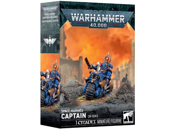 Space Marines Captain on Bike Warhammer 40K 