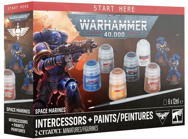 Space Marines Intercessors + Paints Warhammer 40K 