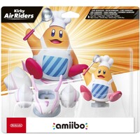 Amiibo Kirby Chef Kawasaki & Hop Star Kirby Air Riders Collection