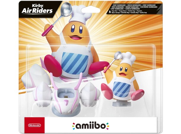 Amiibo Kirby Chef Kawasaki & Hop Star Kirby Air Riders Collection 
