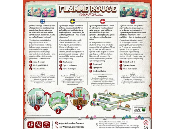 Flamme Rouge Champion Edition Brettspill Norsk utgave 