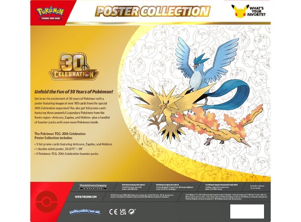 Pokemon 30th Celebration Poster Coll 