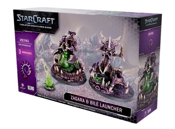 StarCraft Zerg Zagara & Bile Launcher Tabletop Miniatures Game 