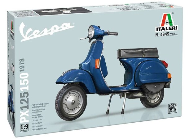 Vespa PX 125/150 1978 Italeri 1:9 Byggesett 