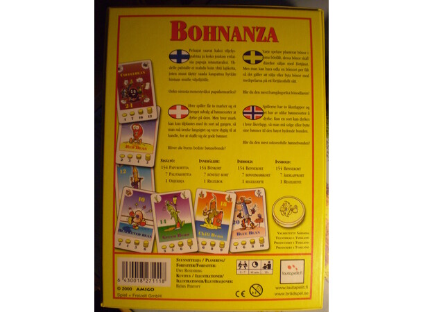 Bohnanza Kortspel Svensk utgåva 