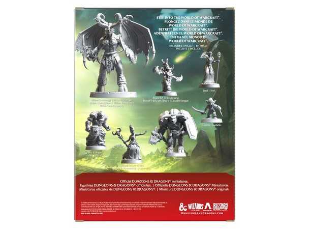 D&D x World of Warcraft Miniatures Set 1 Dungeons & Dragons 