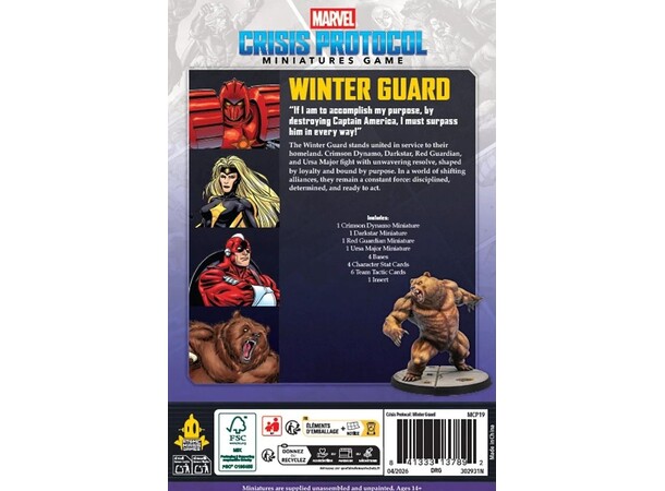 Marvel Crisis Protocol Winter Guard Affiliation Pack 