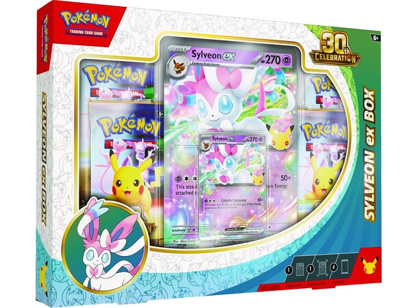 Pokemon 30th Celebration Sylveon ex Box 