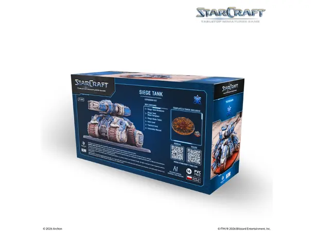 Starcraft Terran Siege Tank Tabletop Miniatures Game 