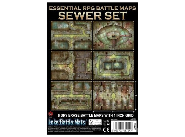 Essential RPG Battle Maps Sewer Set 