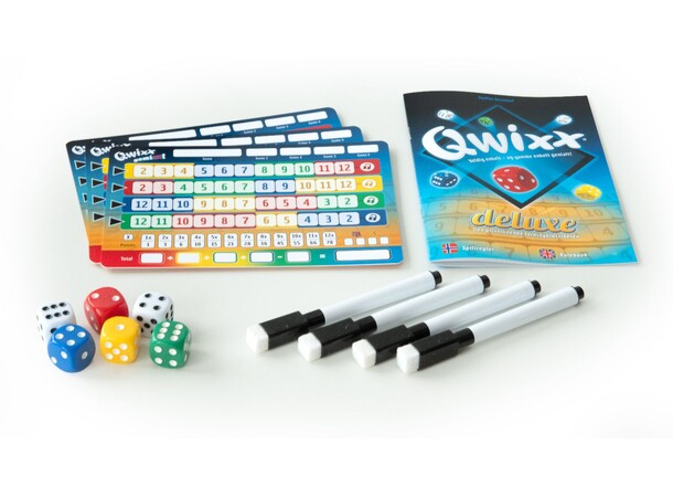Qwixx Deluxe Terningspill Norsk + Engelsk utgave 