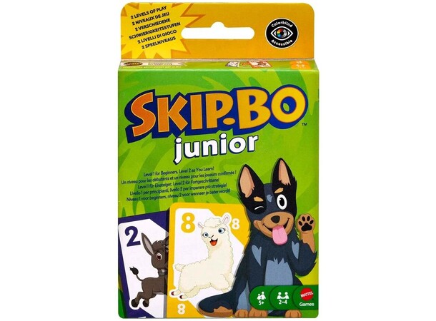 Skip-Bo Junior Refresh Kortspill Norsk utgave 