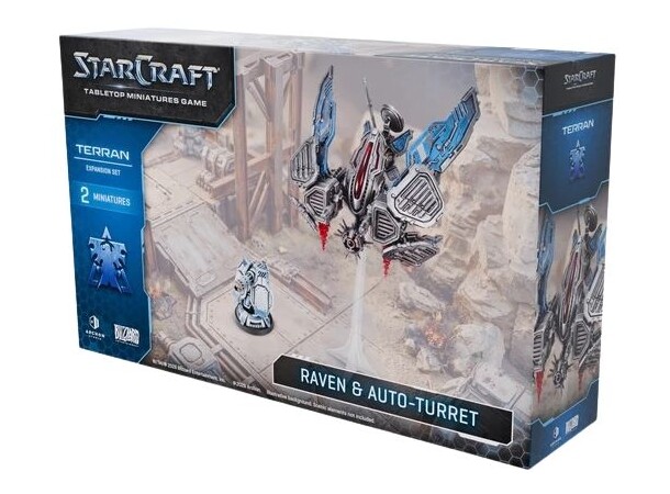 StarCraft Terran Raven & Auto-Turret Tabletop Miniatures Game 