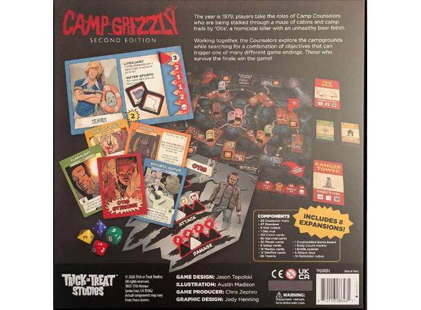 Camp Grizzly Second Edition Brettspill 