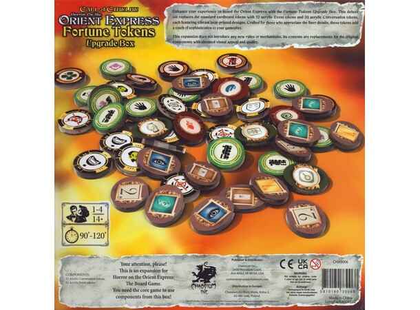 Horror Orient Express Fortune Tokens Upgrade Box 