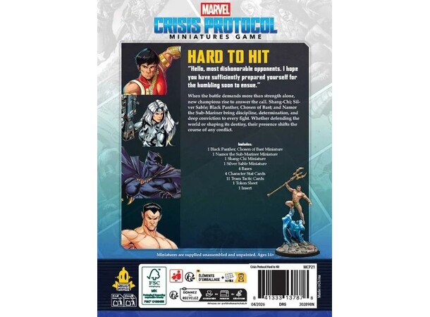 Marvel Crisis Protocol Hard to Hit Character Pack 