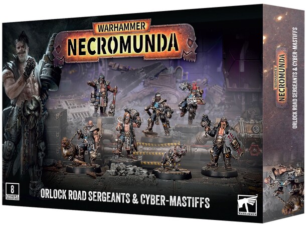 Necromunda Orlock Road Sergeant & Cyber Mastiffs 
