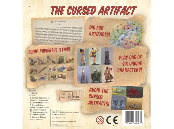 The Cursed Artifact Brettspill 
