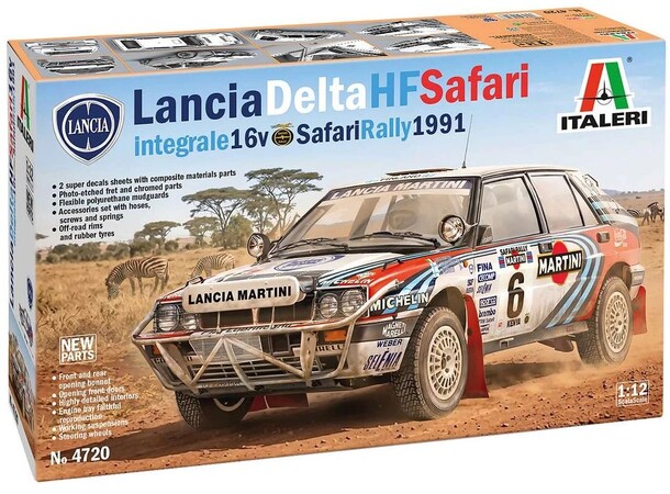 Lancia Delta Integrale Safari Italeri 1:12 Byggesett 