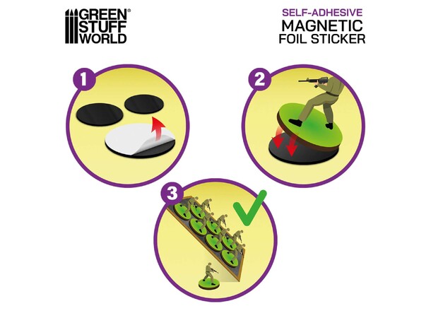Magnetic Bases - 30x30mm (54 stk) Green Stuff World 