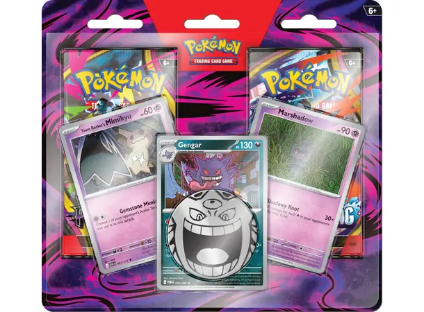 Pokemon Enhanced 2-Pack Blister Gengar, Marshadow & Mimikyu 